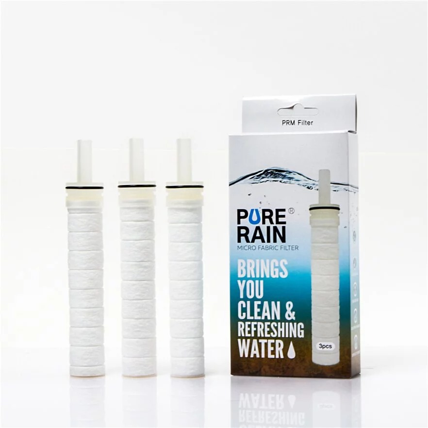 PureRain 微纖維濾芯 (一盒三支)(每款花灑蓮蓬頭皆可使用)◉70F005